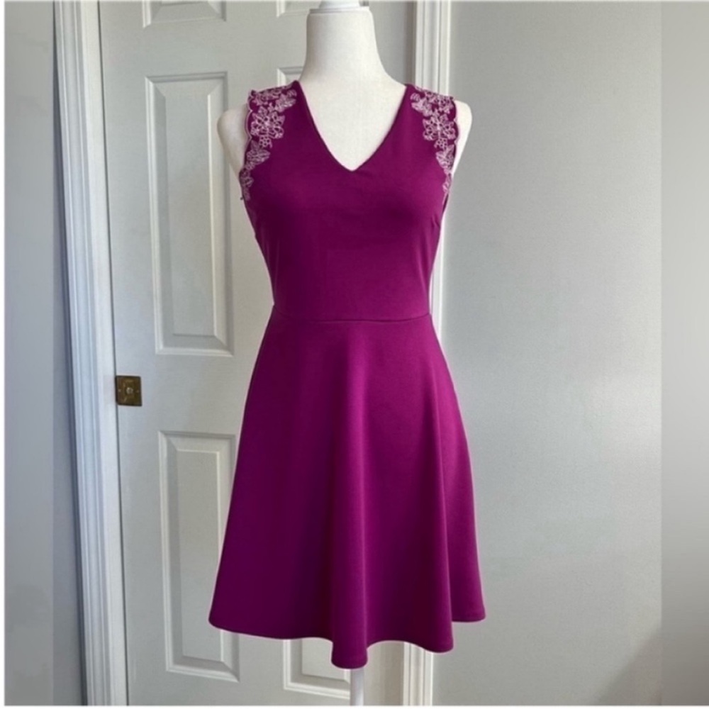 Francescas Collection Purple Sleeveless Dress Size S